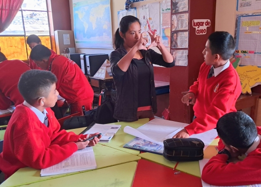 Gehörlose erweitern ihre Sprache